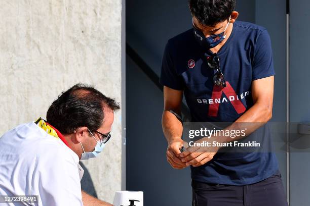 Andrey Amador Bikkazakova of Costa Rica and Team INEOS Grenadiers /Mask / Covid safety measures / Test / during the 107th Tour de France 2020,...