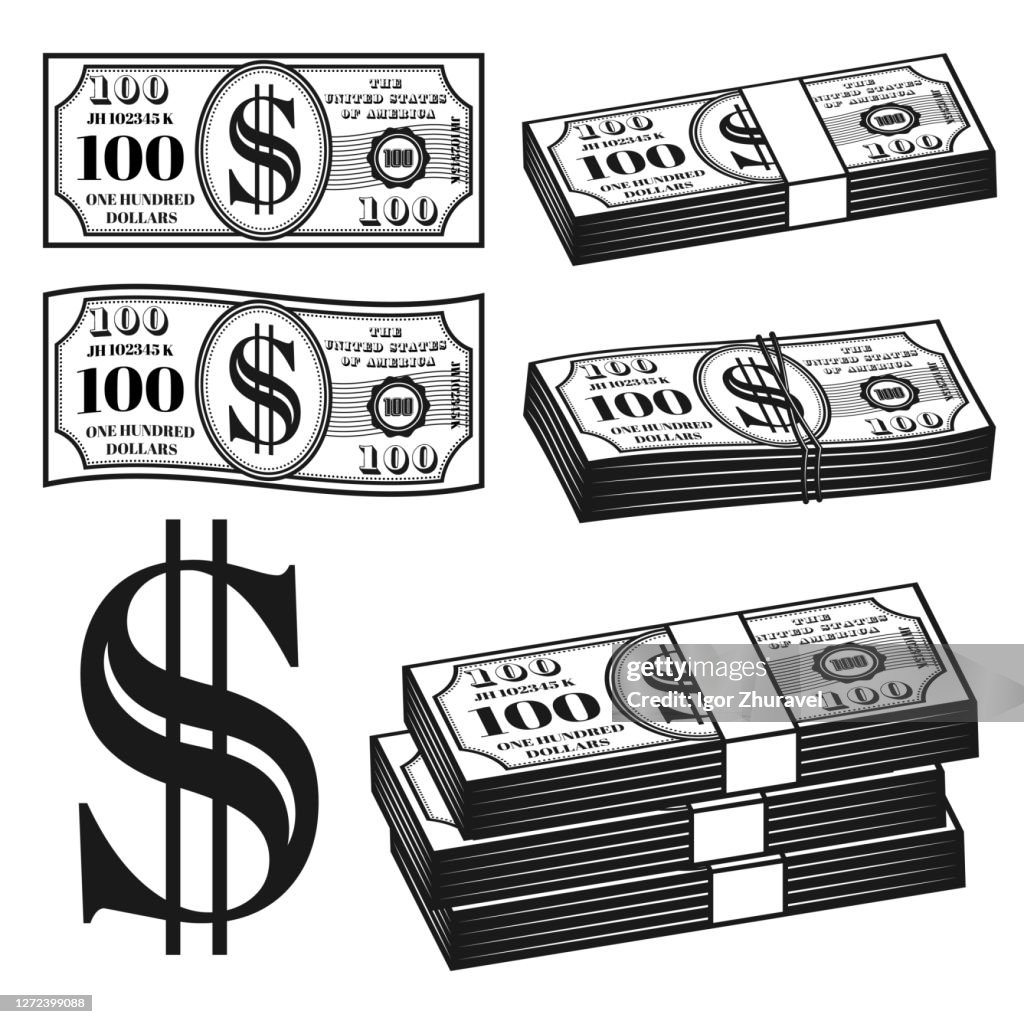Basic Money Vector Money Set Of Different Variants Vector Objects And Elements In ...