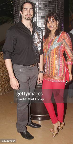 Adam Bedi and Nisha Harale at Aamby Valley India Bridal Week 2011 fashion show held in Mumbai.