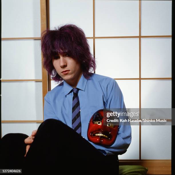English new wave band Japan, photo session at a hotel in Tokyo, Japan, March 1979. Richard Barbieri .