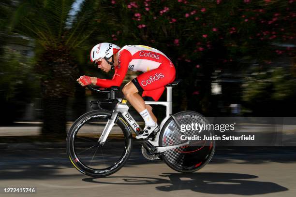 Julien Vermote of Belgium and Team Cofidis / during the 55th Tirreno-Adriatico 2020 - Stage 8 a 10,1km Individual Time Trial in San Benedetto del...