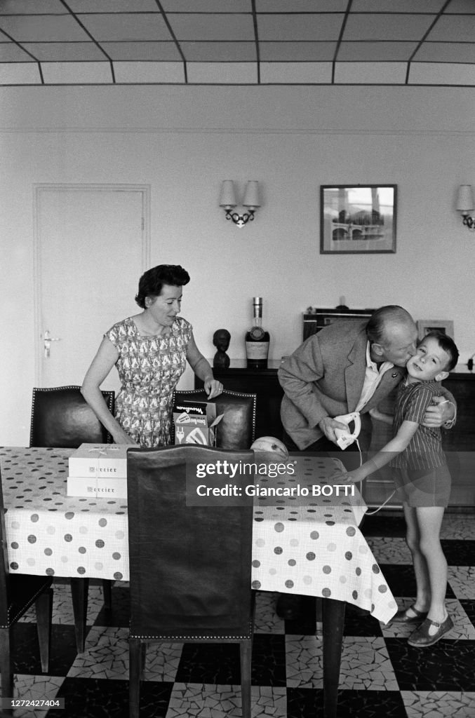 Bourvil en famille