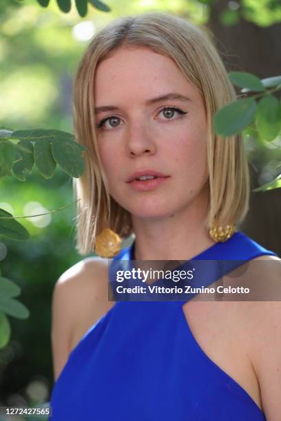 Naian González Norvind poses for the photographer at the 77th Venice Film Festival on September 10, 2020 in Venice, Italy.