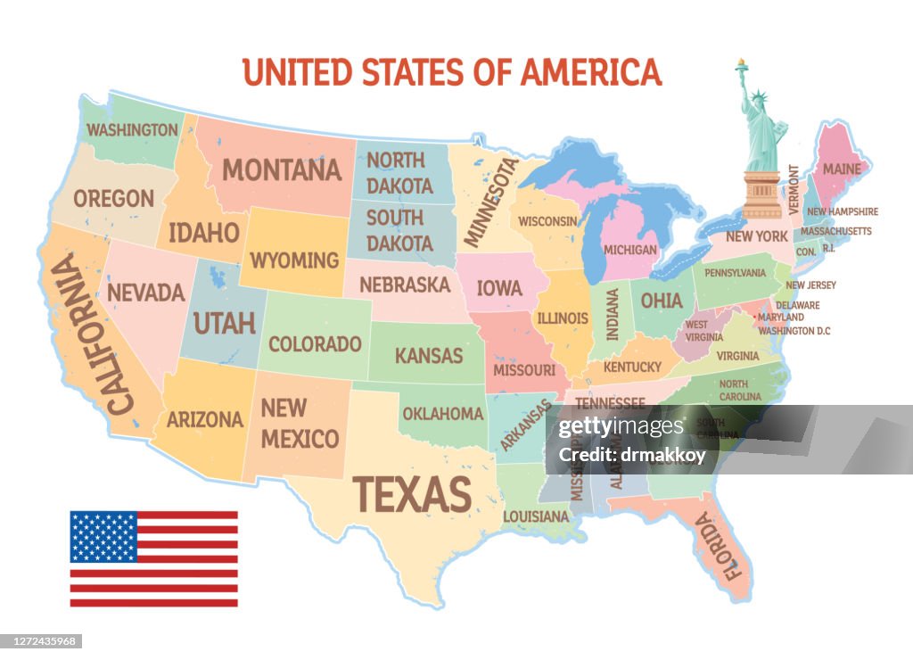 CARTE DES ÉTATS-UNIS