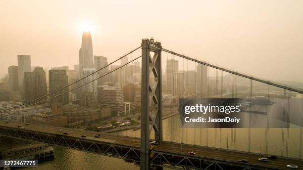 san francisco bay area air quality - air quality stock pictures, royalty-free photos & images