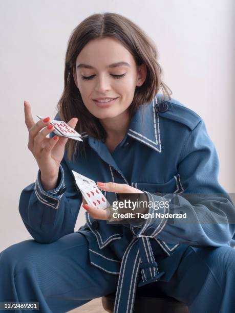 Actress Emma Mackey is photographed for French Glamour Magazine on October 16, 2019 in London, England.