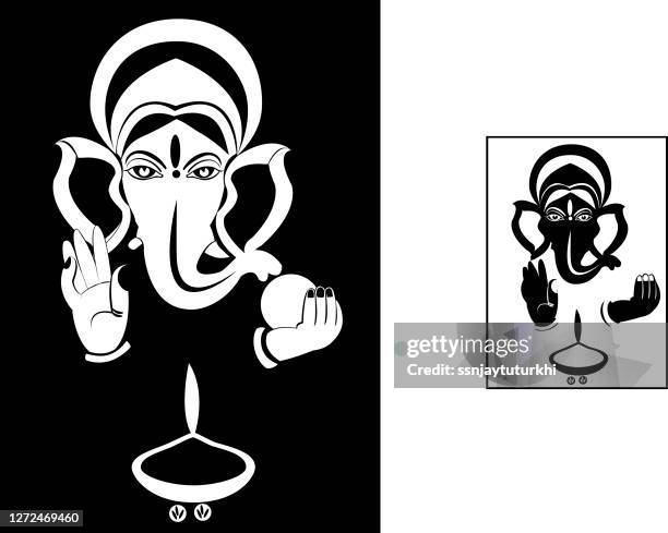 ganesha , - nepal stock illustrations