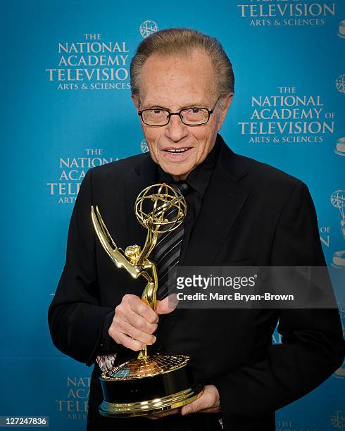 Larry King , Lifetime Achievement Award Winner, attends the 32nd Annual News and Documentary Emmy Awards at Frederick P. Rose Hall, Jazz at Lincoln...