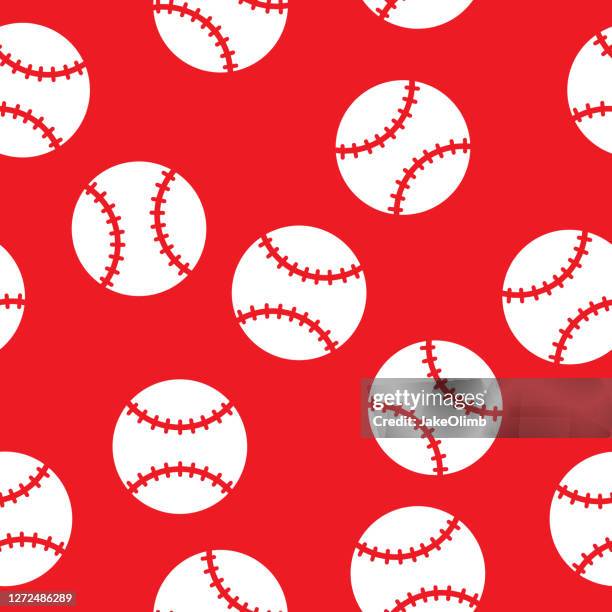 baseball-muster silhouette - baseball pattern stock-grafiken, -clipart, -cartoons und -symbole