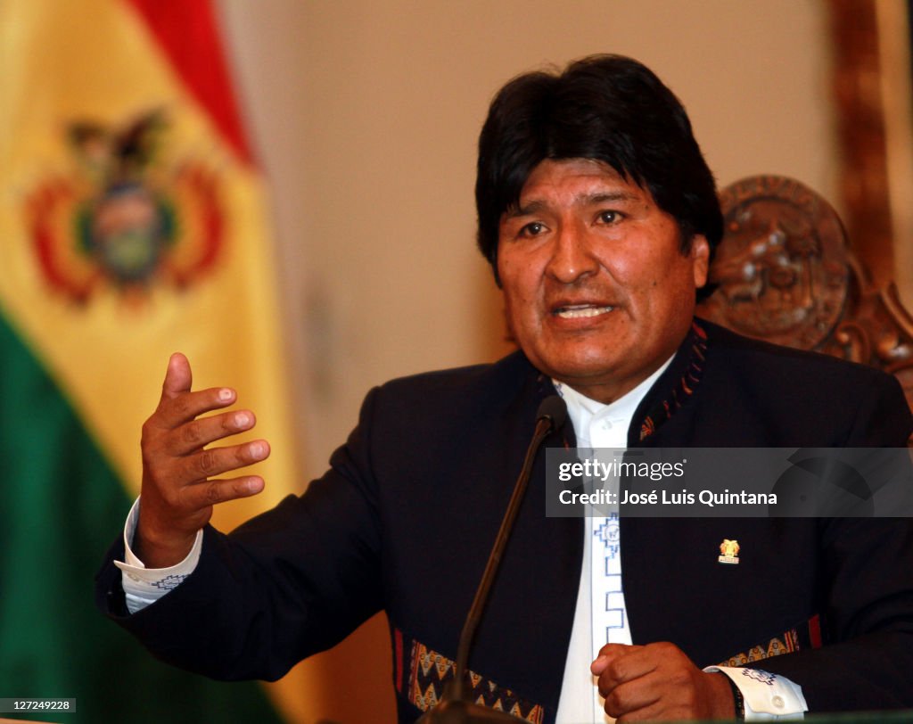 Evo Morales Stops Trinidad- San Ignacio Highway