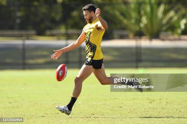 Shane Edwards during a Richmond Tigers AFL training session at Metricon Stadium on September 15, 2020 in Gold Coast, Australia.