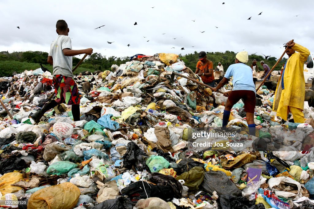Recolectores de materiales de reciclaje de basura