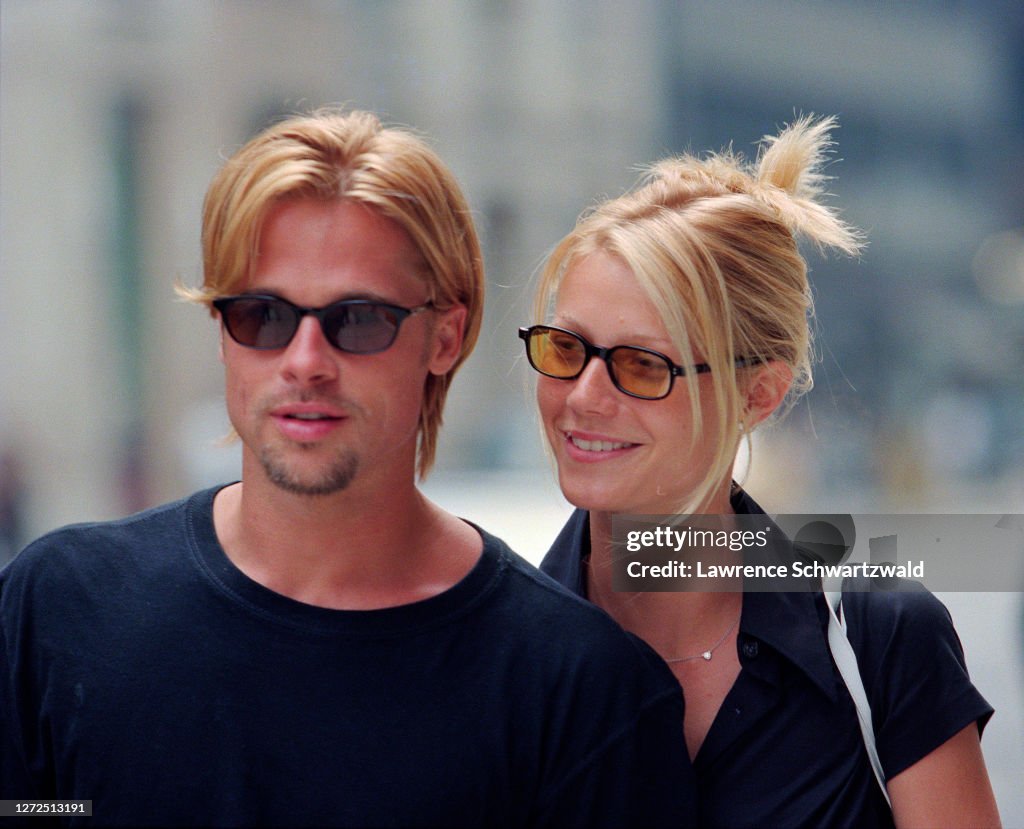 Brad Pitt and Gwyneth Paltrow on Madison Avenue, NYC