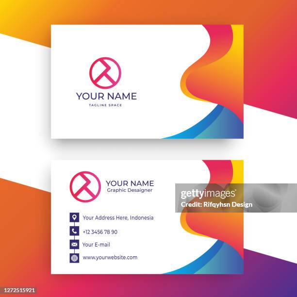 ilustraciones, imágenes clip art, dibujos animados e iconos de stock de ilustración moderna de la plantilla de diseño de la ilustración de la ilustración de la ilustración del diseño de la tarjeta de visita. ilustración de acciones de la tarjeta de la empresa - celebrities visit extra