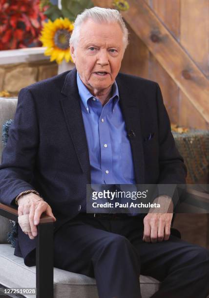 Actor Jon Voight visits Hallmark Channel's "Home & Family" at Universal Studios Hollywood on September 14, 2020 in Universal City, California.