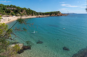 Sa Conca Beach in S´Agaró at summer, Girona, Catalonia, Spain.