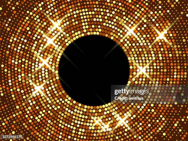 circular party lights - fashion show background stock illustrations