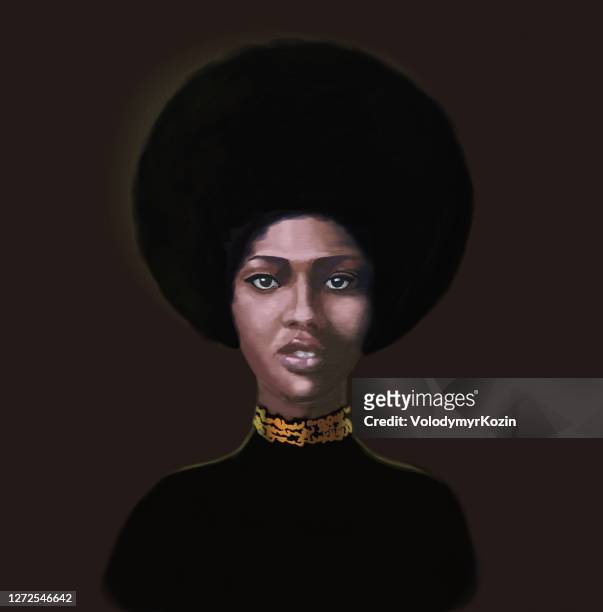 ilustraciones, imágenes clip art, dibujos animados e iconos de stock de retrato de una joven de tipo africano falashi - african american woman
