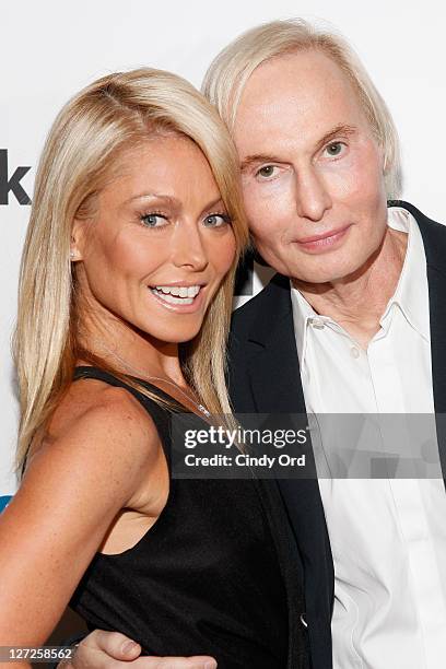 Television personality Kelly Ripa and Dr. Frederic Brandt attend Dr. Fredric Brandt's SiriusXM launch event at SiriusXM Studio on September 26, 2011...