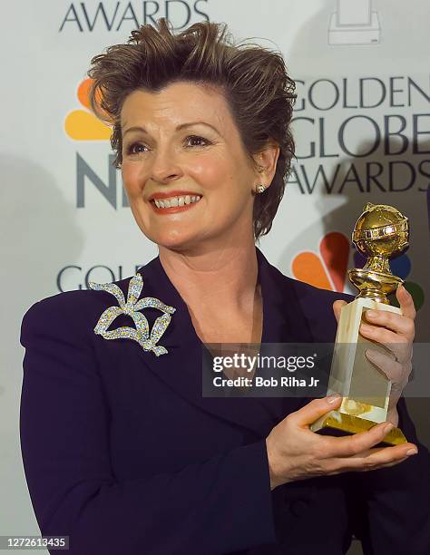 Winner Brenda Blethyn at Golden Globe Awards Show, January 19, 1997 in Beverly Hills, California.