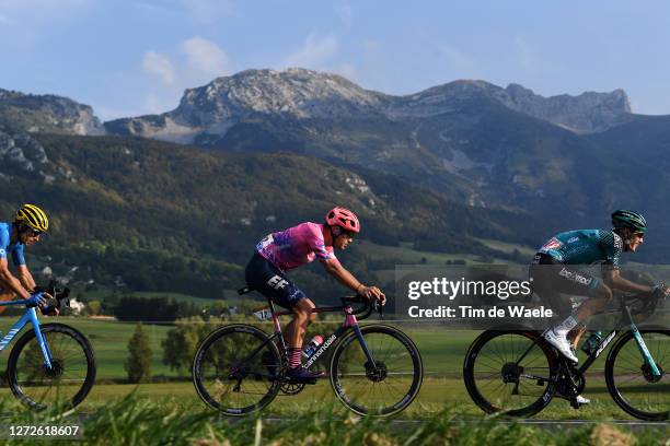 Alberto Bettiol of Italy and Team EF Pro Cycling / Pierre Rolland of France and Team B&B Hotels - Vital Concept / during the 107th Tour de France...