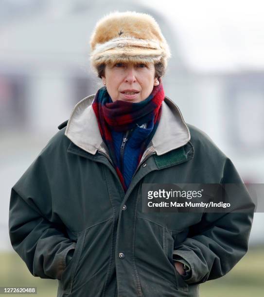 Princess Anne, Princess Royal attends the Gatcombe Horse Trials at Gatcombe Park on March 24, 2007 in Stroud, England.