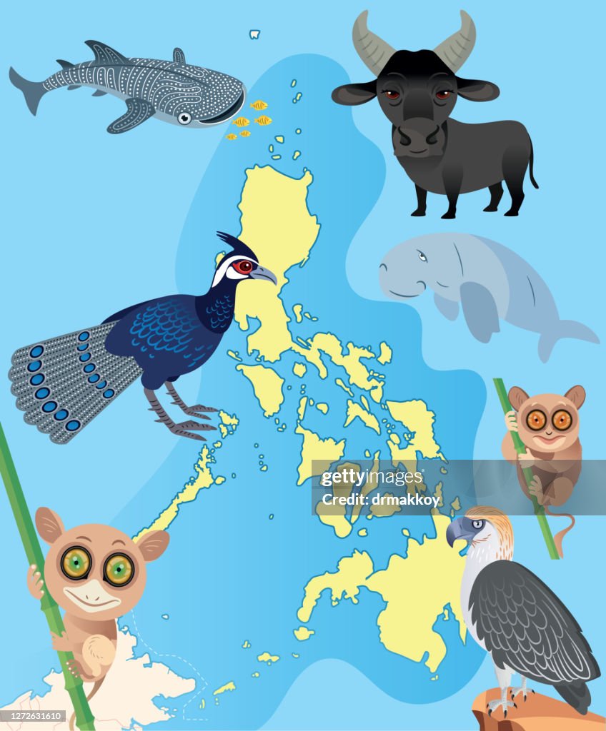 Philippines Animals and Map