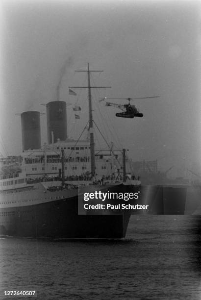 Andrea Doria sailing in the sea, 1956