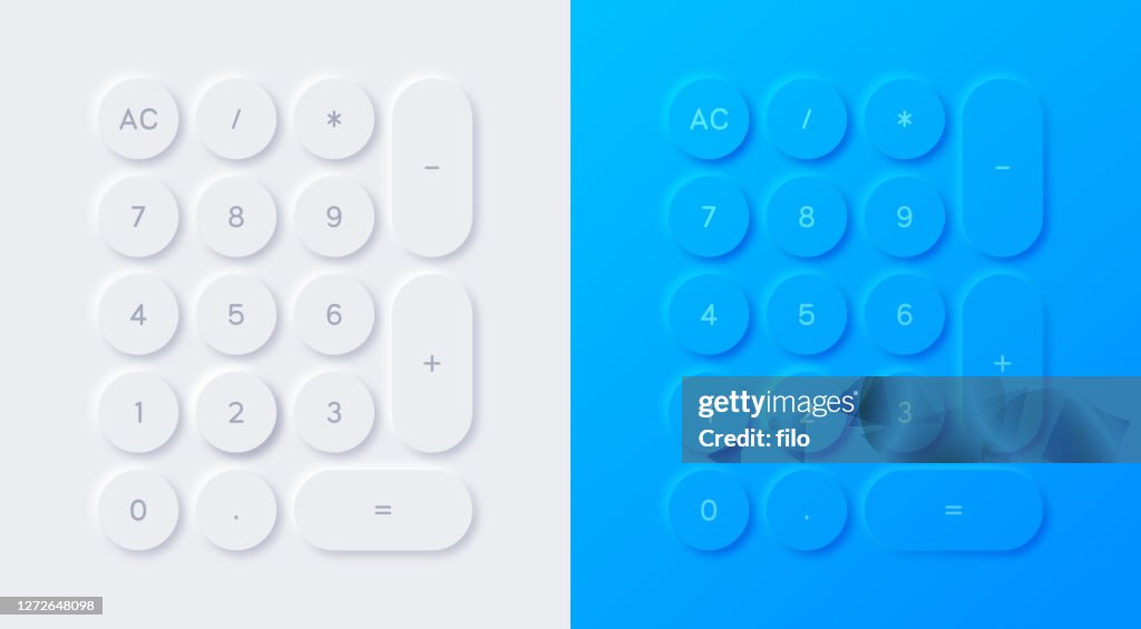 Modern Calculator Neumorphism Design