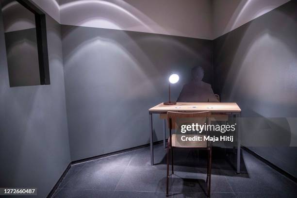 An interrogation room is exhibited to show what everyday life was like in the former communist East Germany at the DDR Museum on September 15, 2020...