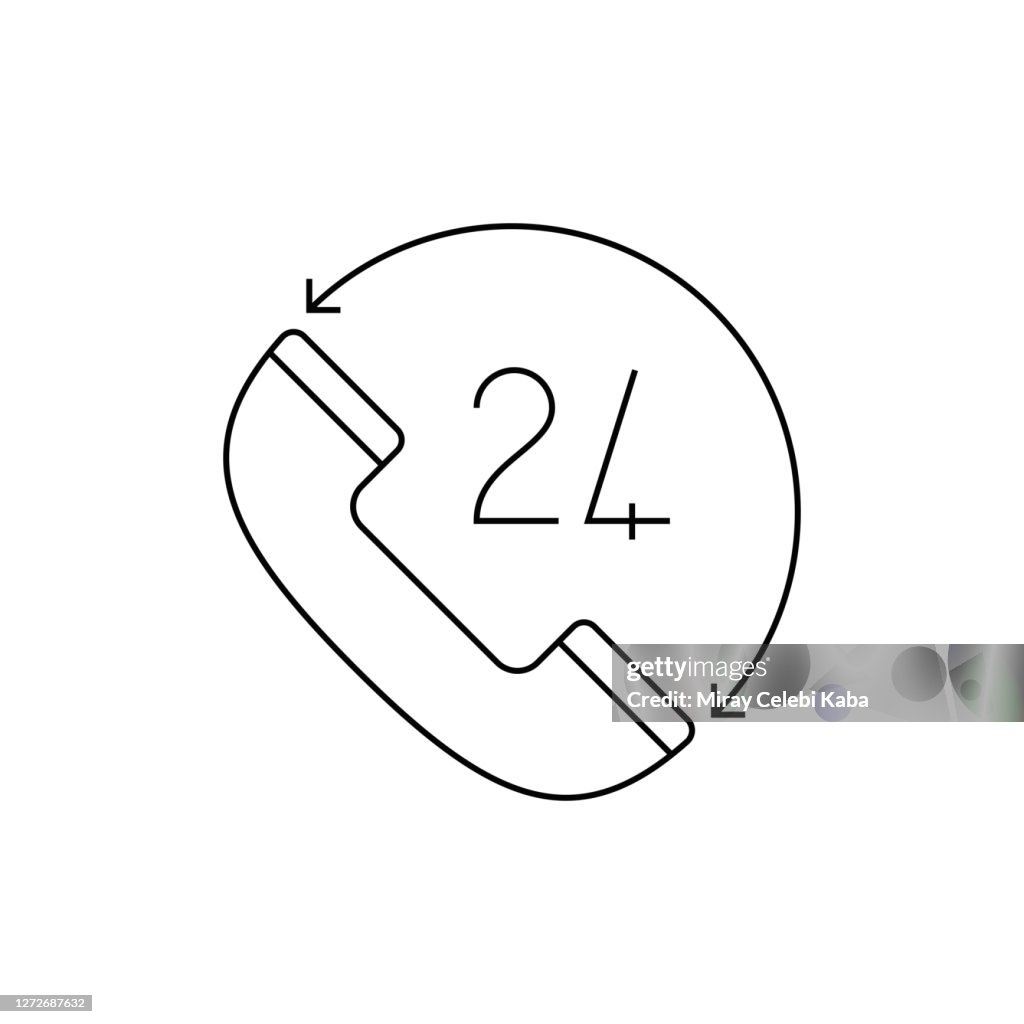 Emergency Call Line Icon