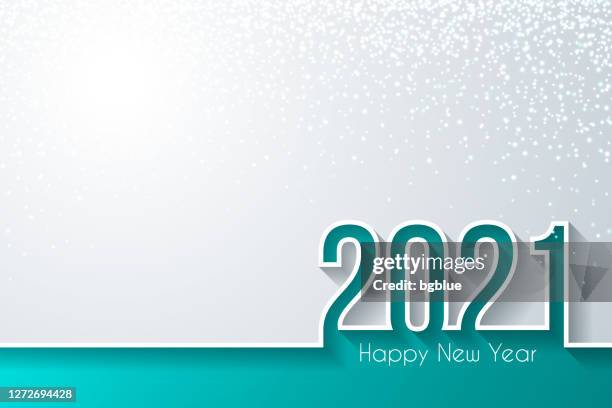 新年快樂 2021 與金色閃光 - 白色背景。 - 2021 幅插畫檔、美工圖案、卡通及圖標