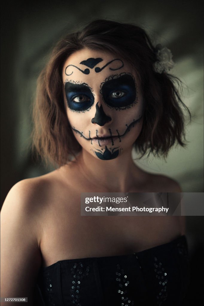 Beautiful Witch With Fancy Makeup A Halloween Holiday High-Res Stock Photo  - Getty Images