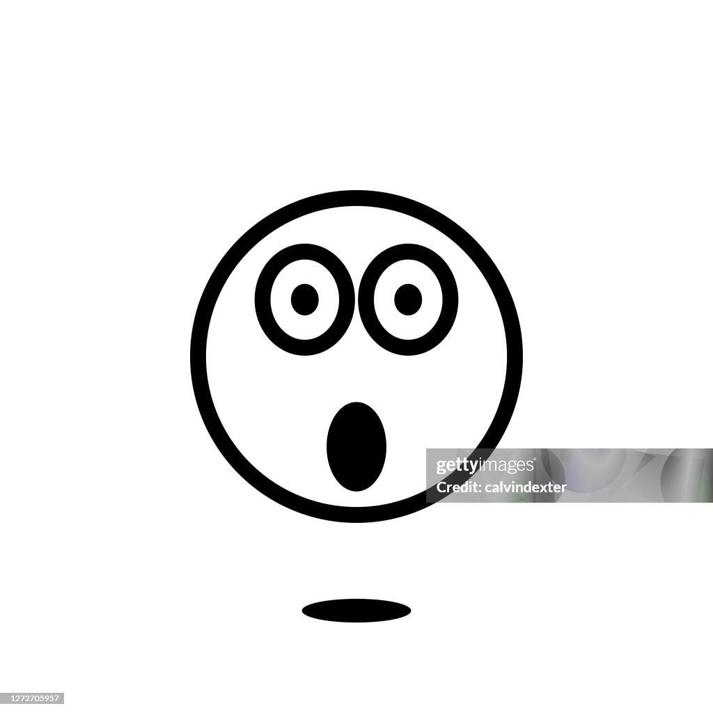 Emoticon cute line art style