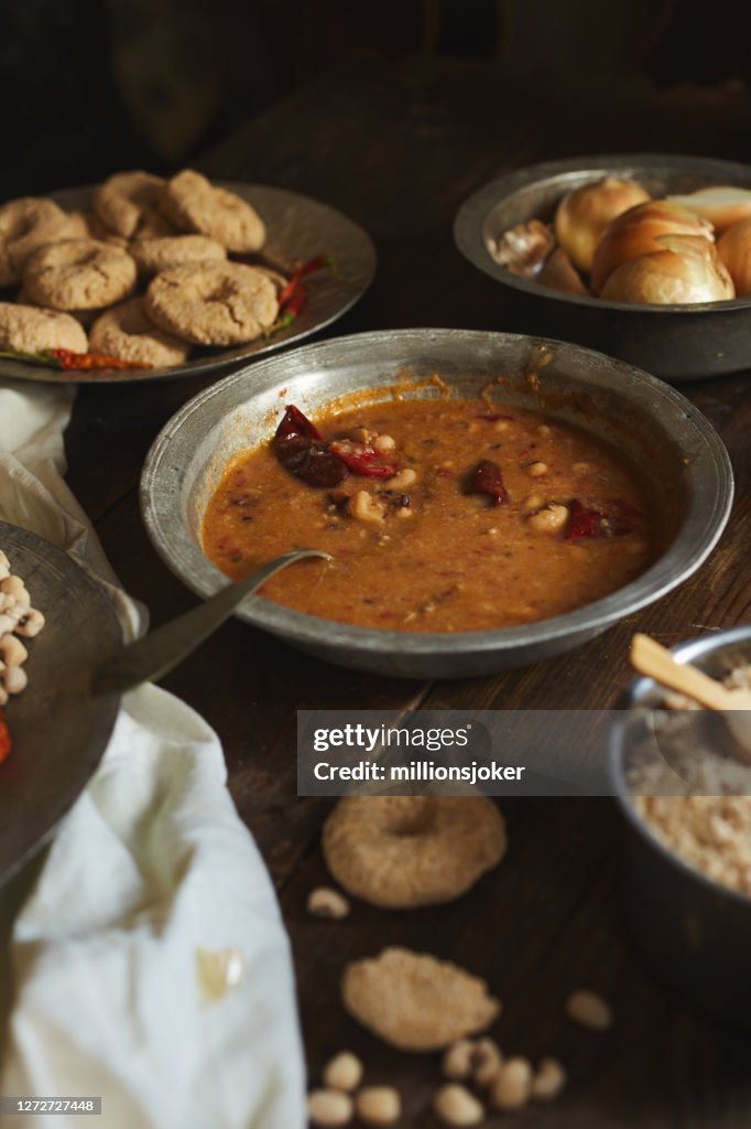 Wheat, yoghurt, black-eyed peas, red pepper, Tarhana soup