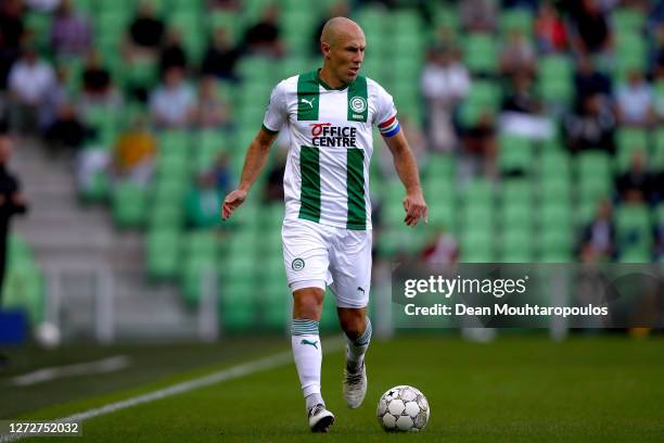 Arjen Robben of Football Club Groningen in action during the Dutch Eredivisie match between FC Groningen and PSV Eindhoven at Hitachi Capital...