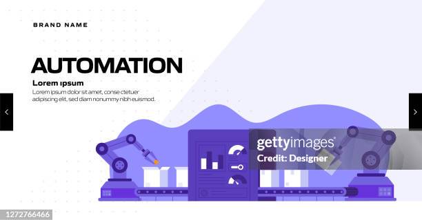 Automation Concept Vector Illustration For Website Banner Advertisement ...