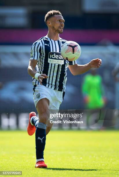 Kieran Gibbs of West Bromwich Albion during the Premier League match between West Bromwich Albion and Leicester City at The Hawthorns on September...