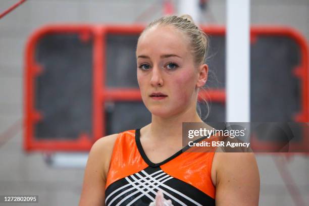 Sanne Wevers during the training session of the Dutch women gymnastics team in the sports hall SportQube on September 14, 2020 in Nijmegen, The...