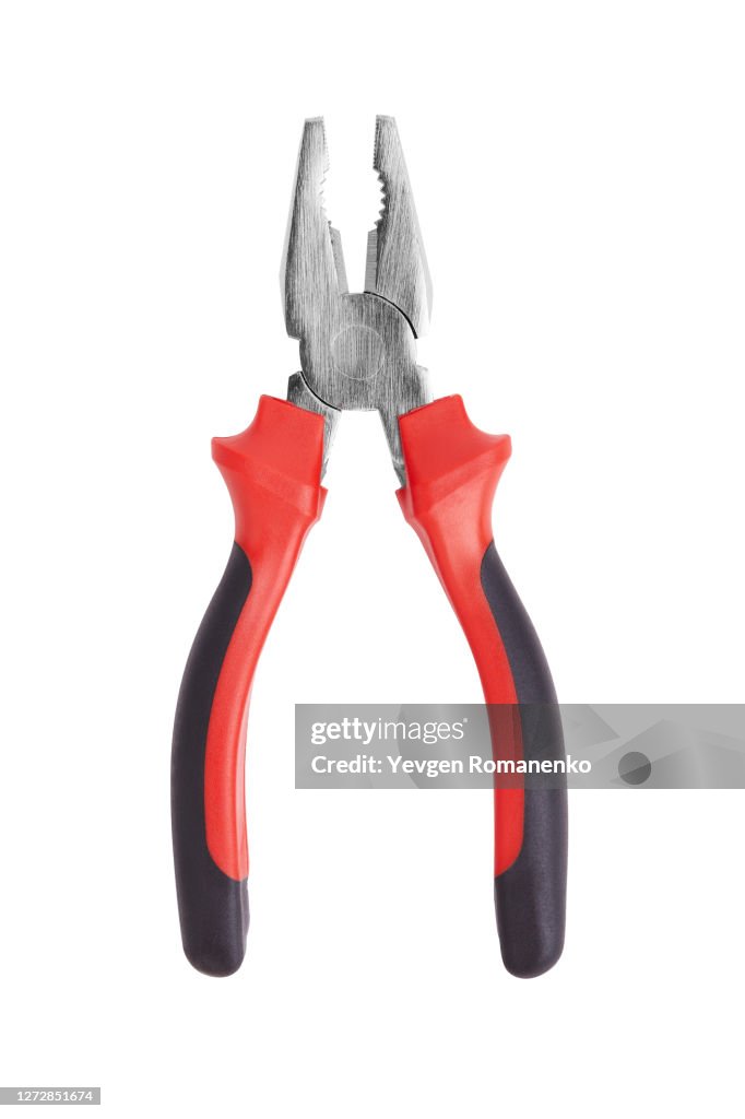 Pliers isolated on white background