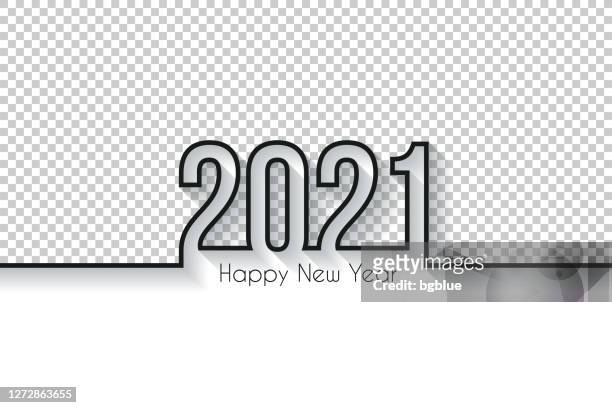stockillustraties, clipart, cartoons en iconen met gelukkig nieuw jaar 2021 design - lege achtergrond - 2021