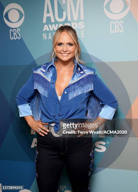 Miranda Lambert attends the 55th Academy of Country Music Awards at the Bluebird Cafe on September 16, 2020 in Nashville, Tennessee. The ACM Awards...