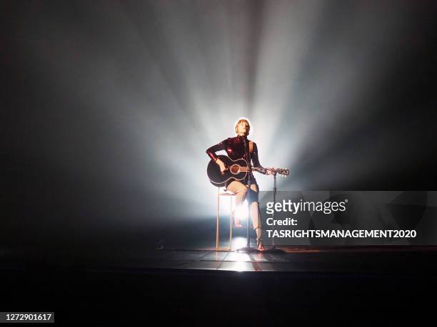 Taylor Swift performs onstage during the 55th Academy of Country Music Awards at the Grand Ole Opry in Nashville, Tennessee. The ACM Awards airs on...