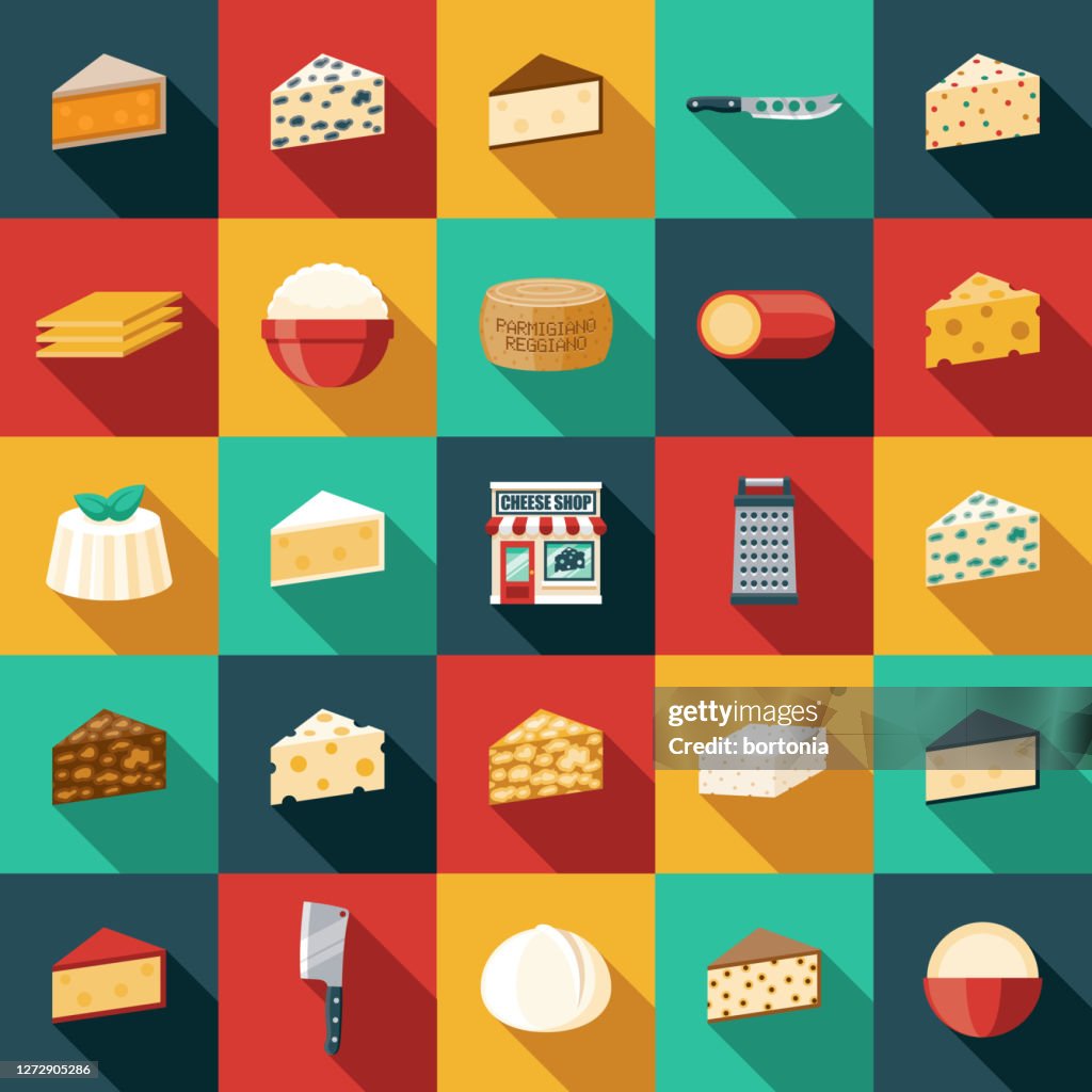 Cheese Shop Icon Set