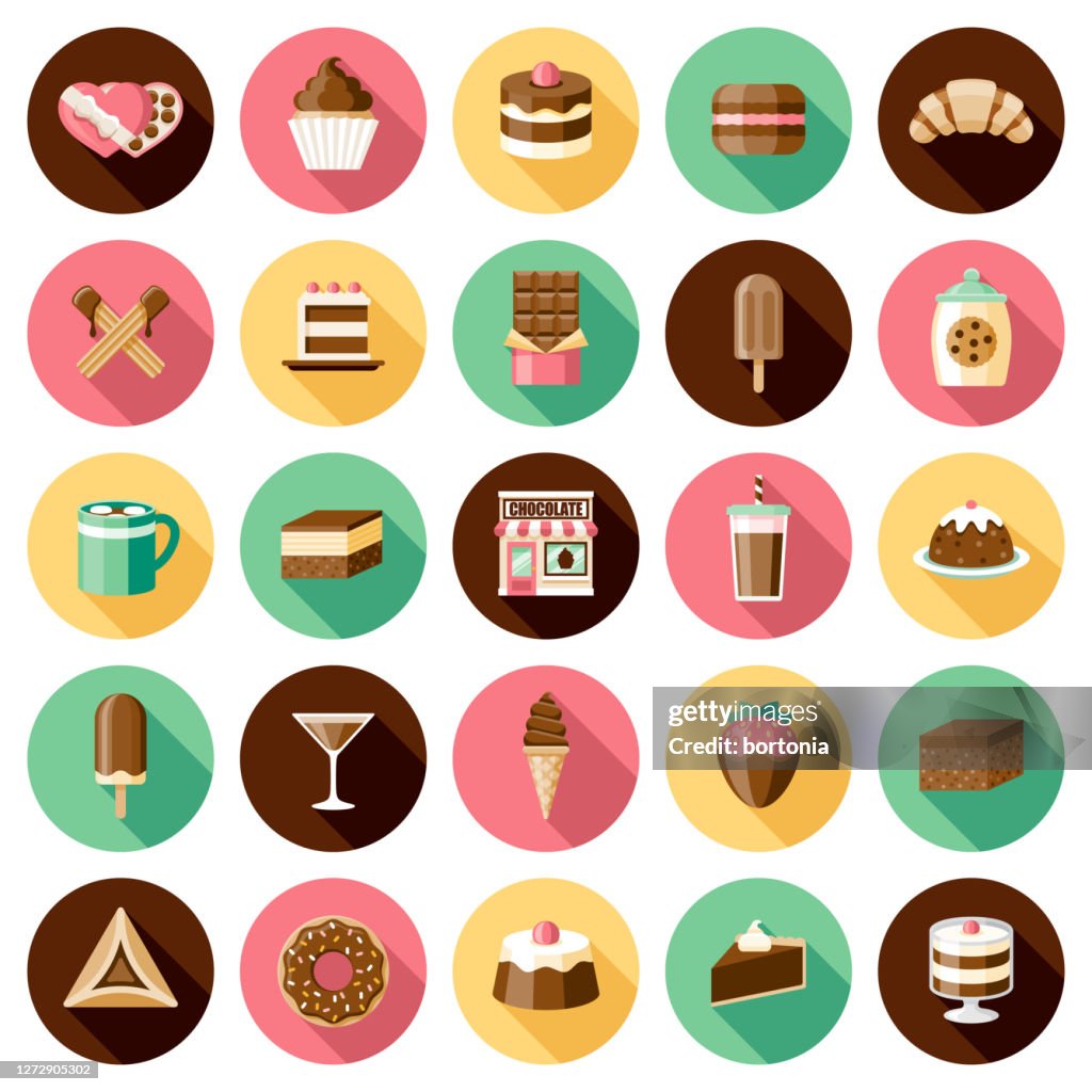 Chocolate Shop Icon Set