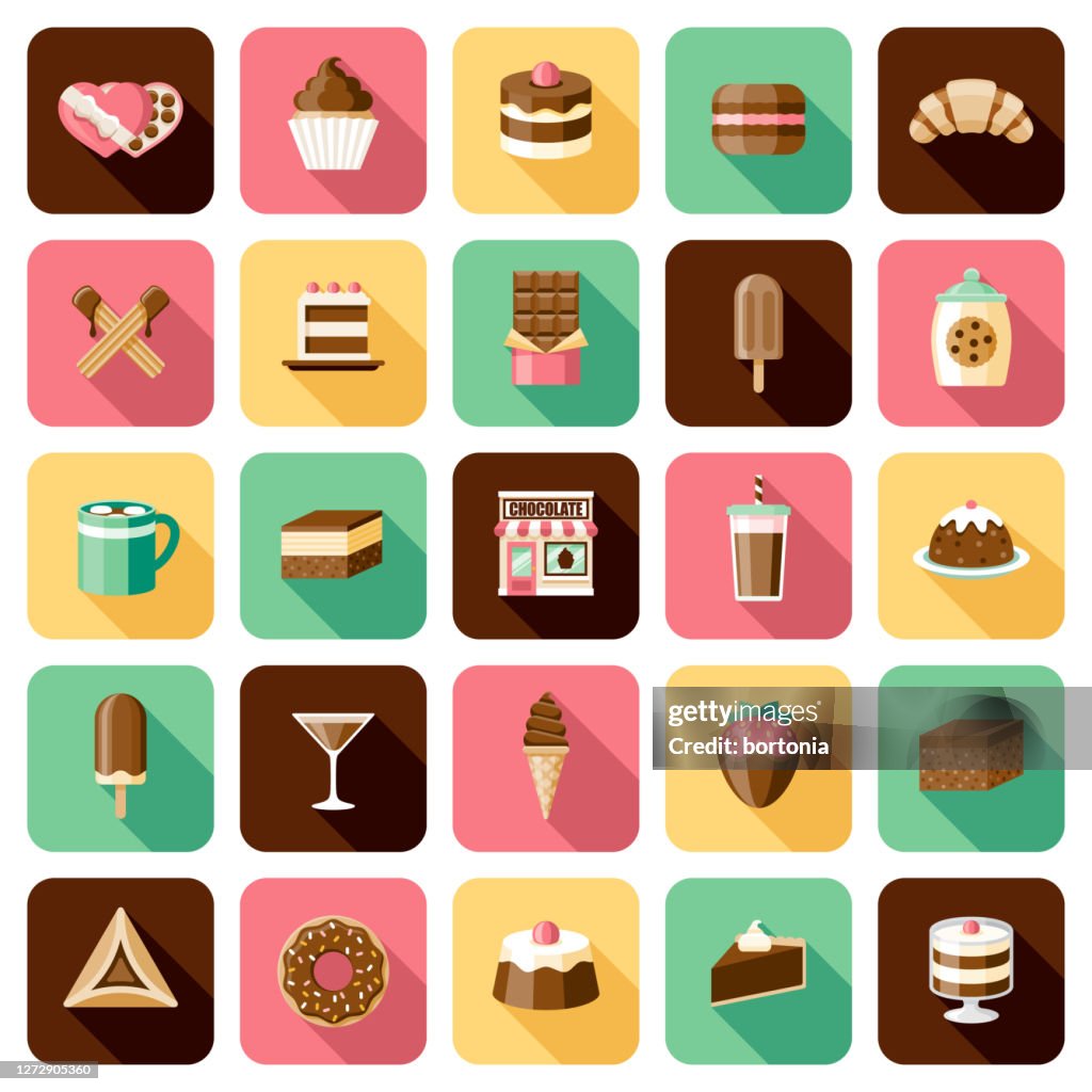Chocolate Shop Icon Set
