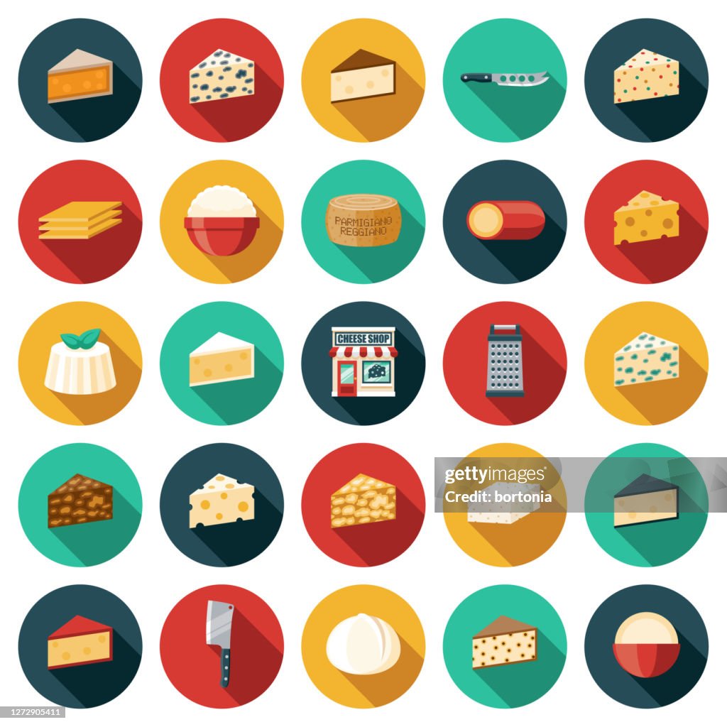 Cheese Shop Icon Set