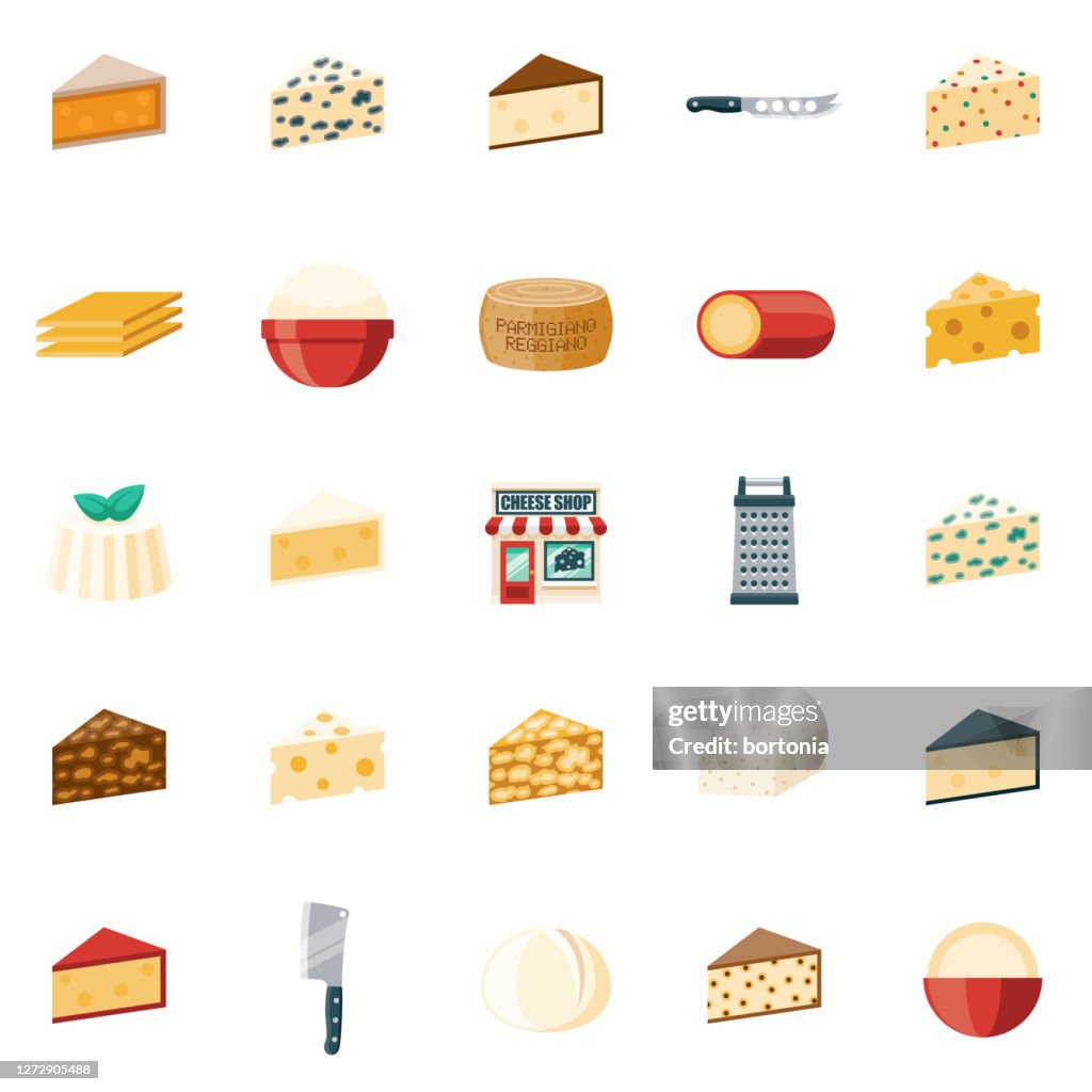Cheese Shop Icon Set
