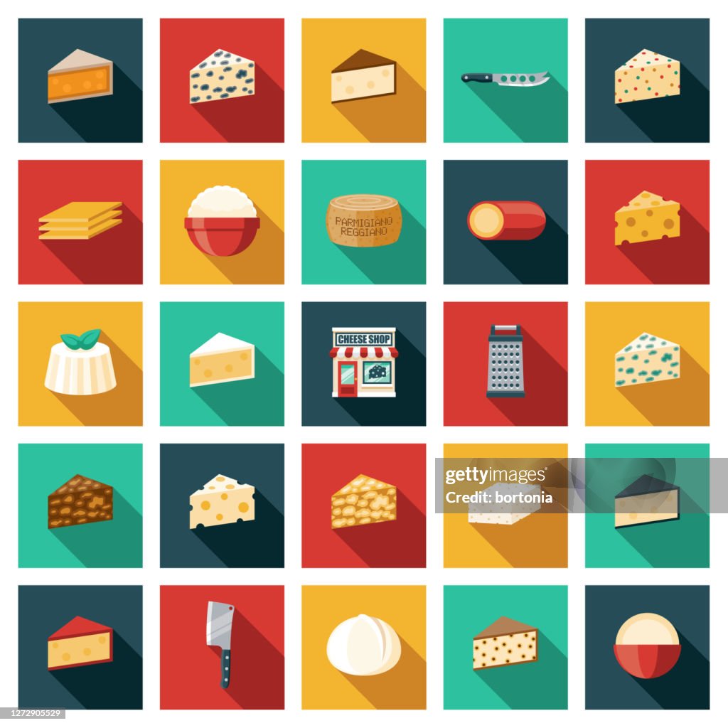 Cheese Shop Icon Set