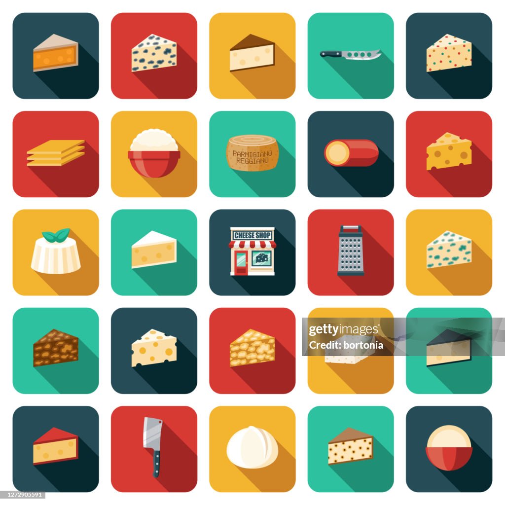 Cheese Shop Icon Set